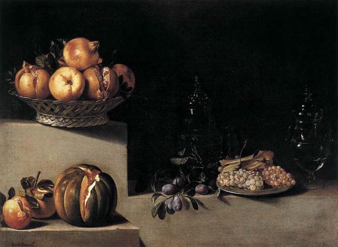 Still-Life with Fruit and Glassware